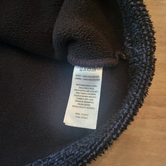 Telluride Men’s Navy Quarter Zip Fleece Pullover Sweater Size Medium - Picture 5 of 7